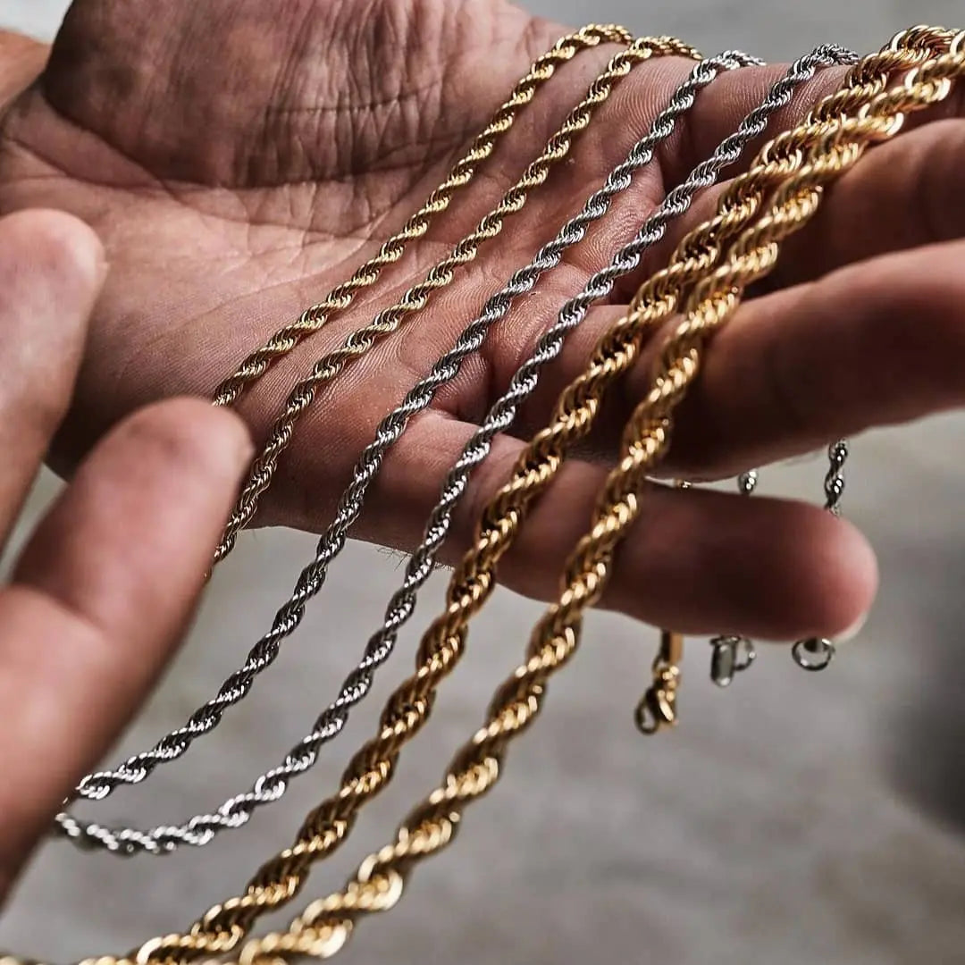 Stainless Steel Rope Chain Bracelet: Sophistication and Durability Combined