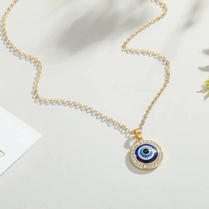 Turkish Evil Eye Pendant Necklace: A Bohemian Charm with Protection