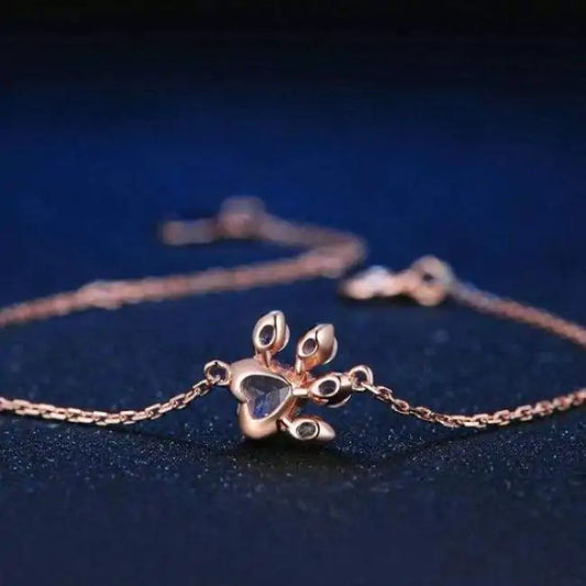 Rose Golden Paw Bracelet: A Timeless Tribute to Furry Companions