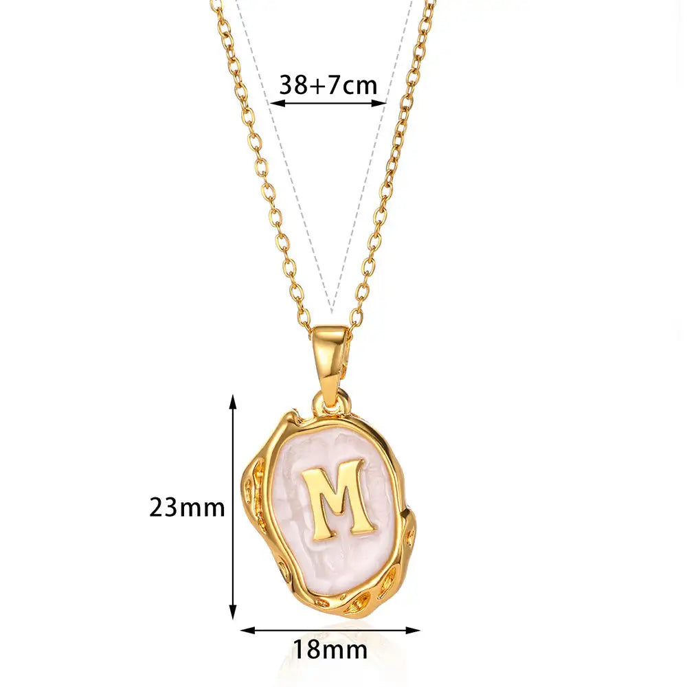 Vibrant Initial Pendant Necklace: Where Style Meets Sparkle