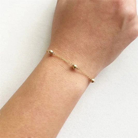 Gold Filled Beads Bracelet: Timeless Elegance, Everyday Sophistication