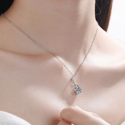 Moissanite Swan Diamond Necklace: Graceful Elegance and Unmatched Brilliance