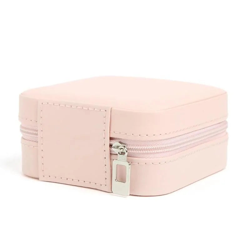 Jewelry Box Portable Zipper Storage: Stylish And Functional