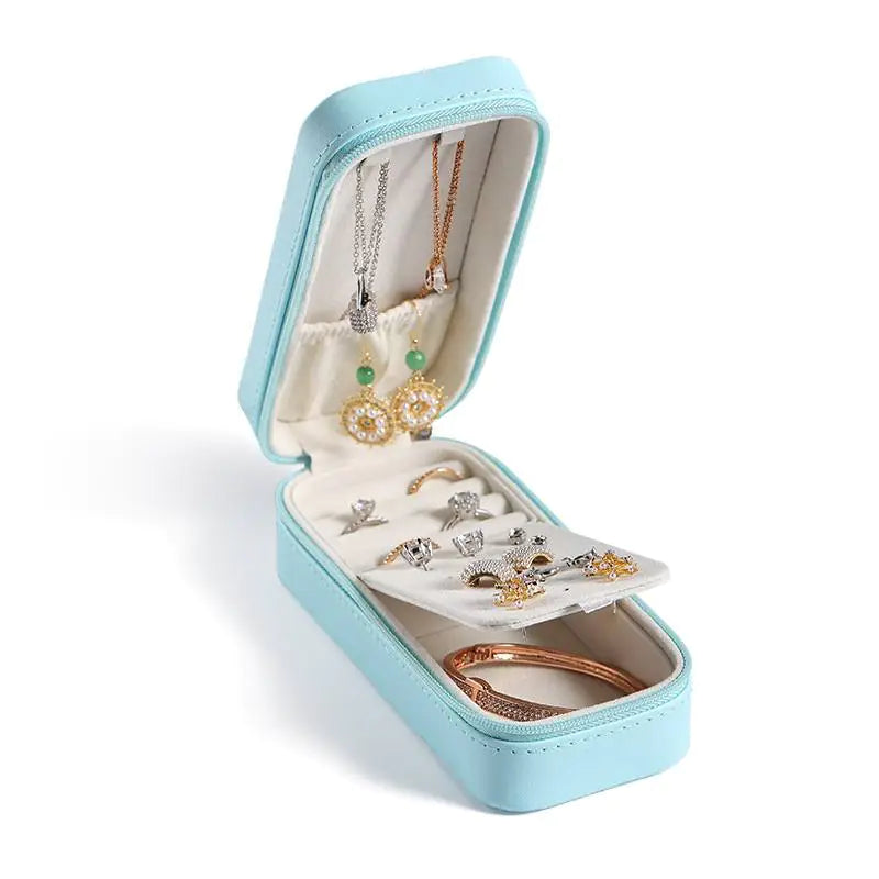 Portable Rectangular Jewelry Box: Travel With Confidence