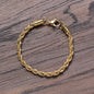 Stainless Steel Rope Chain Bracelet: Sophistication and Durability Combined