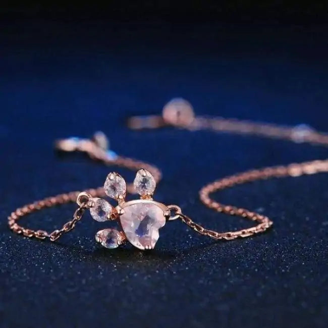 Rose Golden Paw Bracelet: A Timeless Tribute to Furry Companions