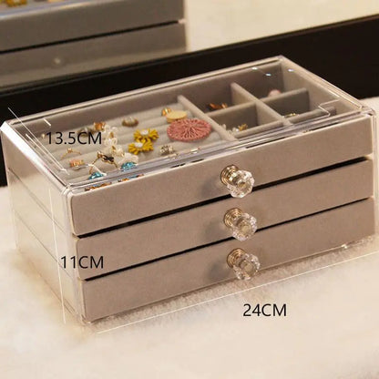 Acrylic Jewelry Box Velvet Compartments: A Perfect Balance