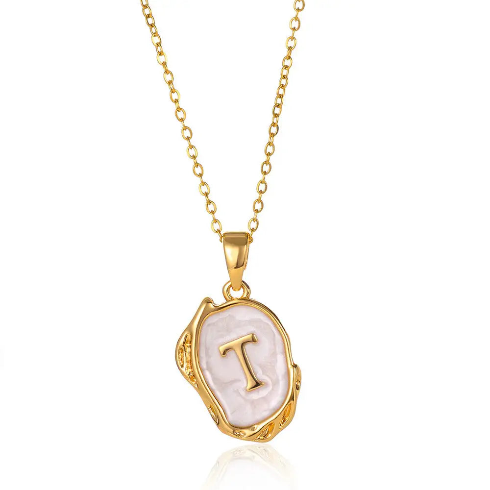 Vibrant Initial Pendant Necklace: Where Style Meets Sparkle