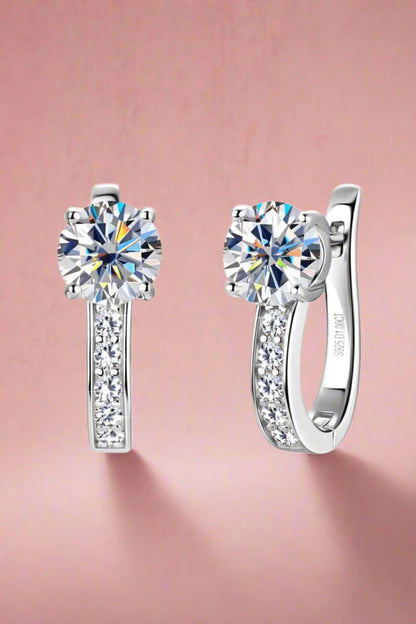 Moissanite Sterling Silver Earrings: Radiance for Every Occasion