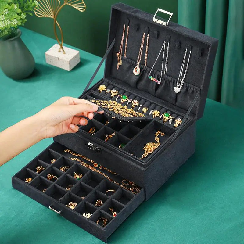 Velvet Jewelry Organizer Box: A Touch Of Sophistication