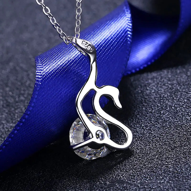 Moissanite Swan Diamond Necklace: Graceful Elegance and Unmatched Brilliance