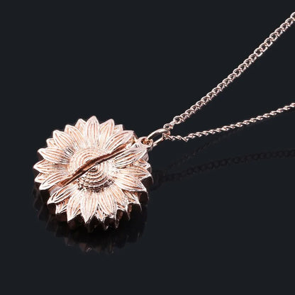 Hidden Message Sunflower Necklace: A Personal Touch to Brighten Your Style