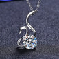 Moissanite Swan Diamond Necklace: Graceful Elegance and Unmatched Brilliance