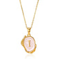 Vibrant Initial Pendant Necklace: Where Style Meets Sparkle