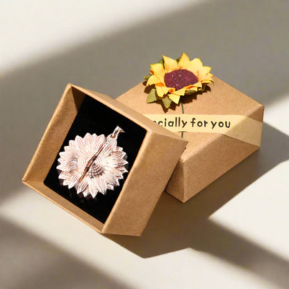 Hidden Message Sunflower Necklace: A Personal Touch to Brighten Your Style