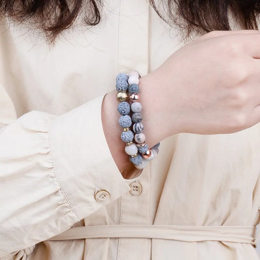 Lava Rock Stone Bracelet: Style Meets Grounding Energy