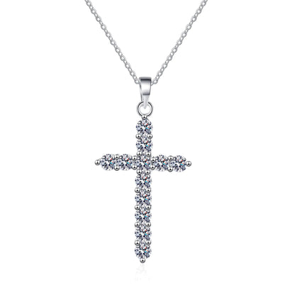 Moissanite Cross Pendant Necklace: Timeless Elegance, Modern Luxury