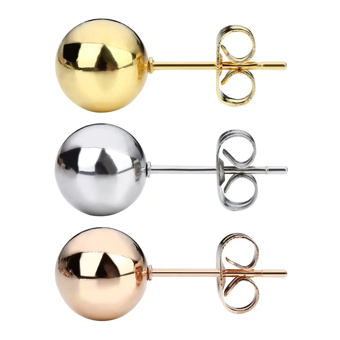 Stainless Steel Ball Stud Earrings: Elegance in Simplicity