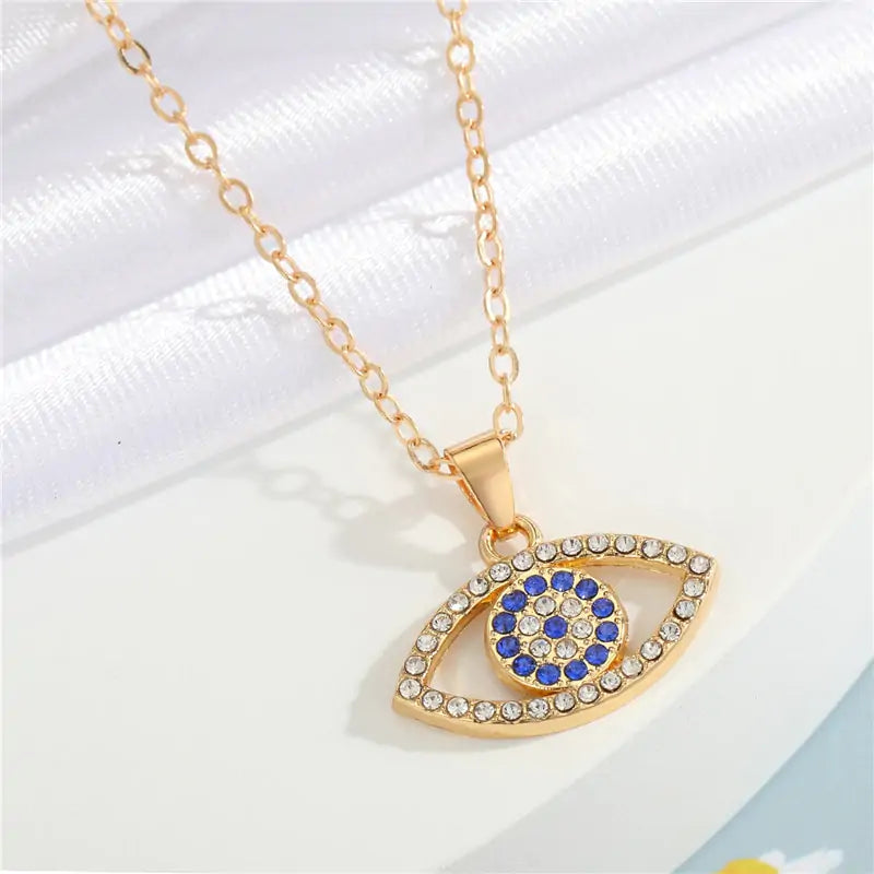 Crystal Turkish Eye Necklace: A Symbol of Protection and Elegance