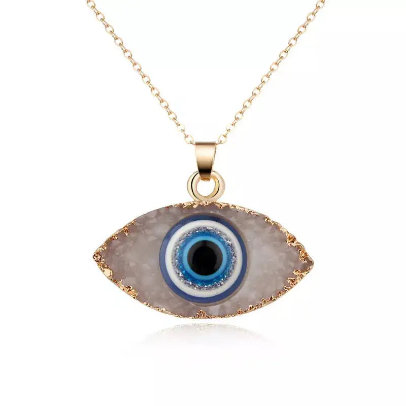 Turkish Evil Eye Pendant Necklace: A Bohemian Charm with Protection