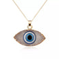 Turkish Evil Eye Pendant Necklace: A Bohemian Charm with Protection