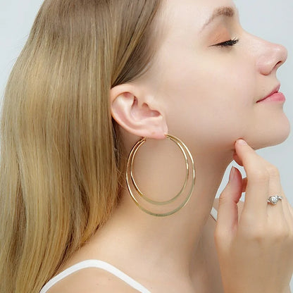 Big Hoop Circle Earrings: Bold Elegance, Contemporary Twist