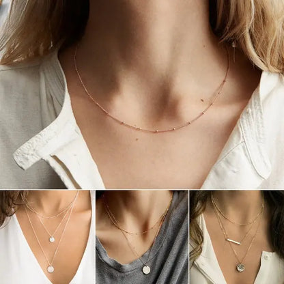 Layered Gold Choker Necklace Set: Versatile Elegance for Every Occasion