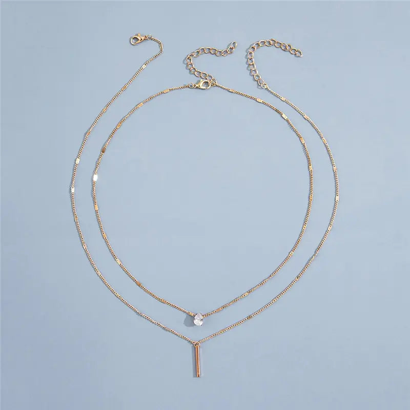 Square Crystal Necklace Set: A Modern Twist on Classic Elegance