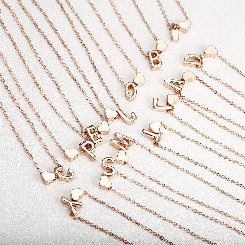 Tiny Heart Initial Necklace: A Personalized Touch of Elegance