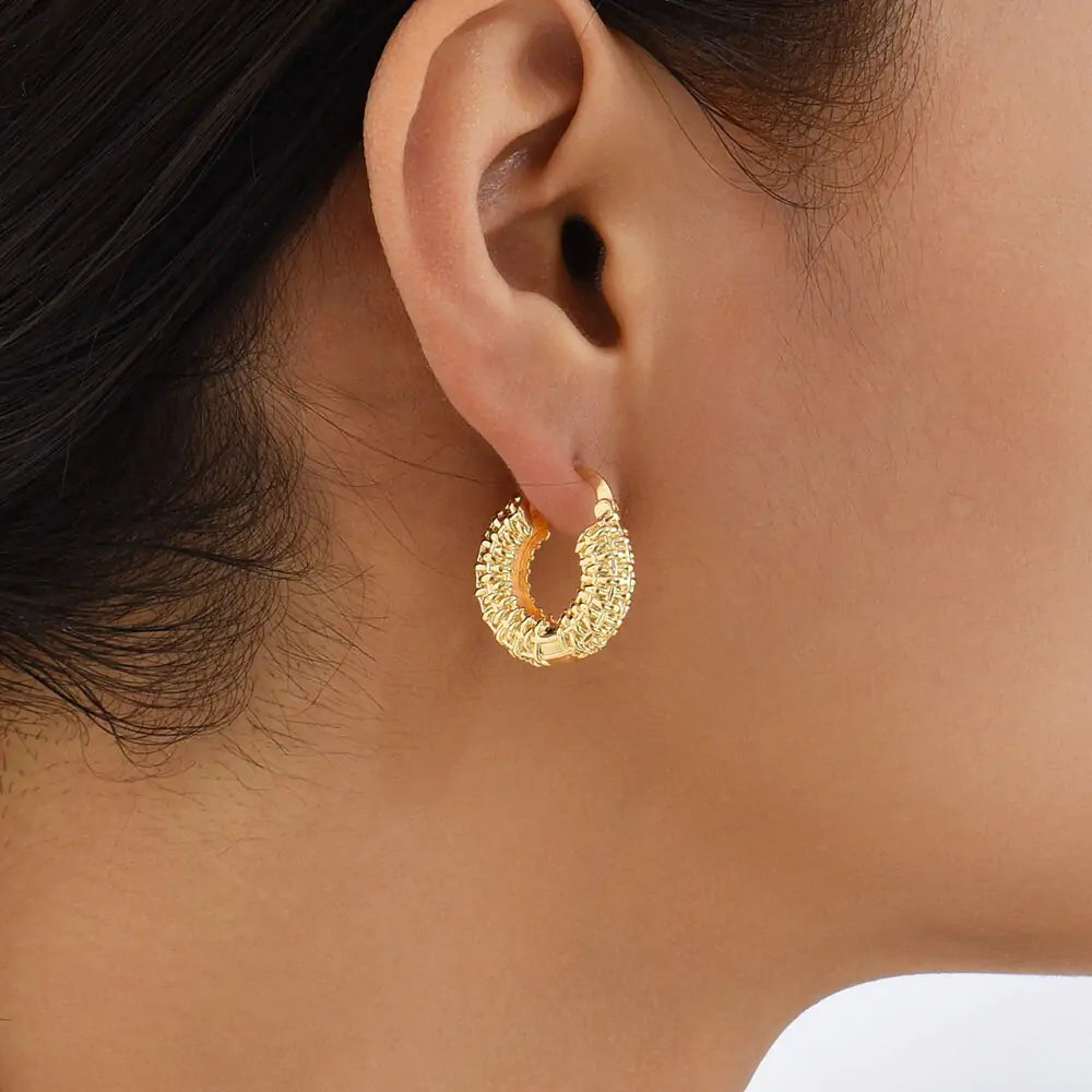 Statement Geometric Hoop Earrings: Bold and Elegant