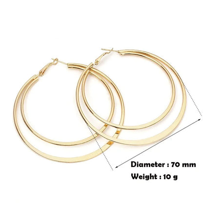 Big Hoop Circle Earrings: Bold Elegance, Contemporary Twist