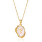 Vibrant Initial Pendant Necklace: Where Style Meets Sparkle