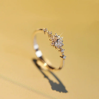 Golden Zircon Ring: Timeless Elegance, Captivating Allure