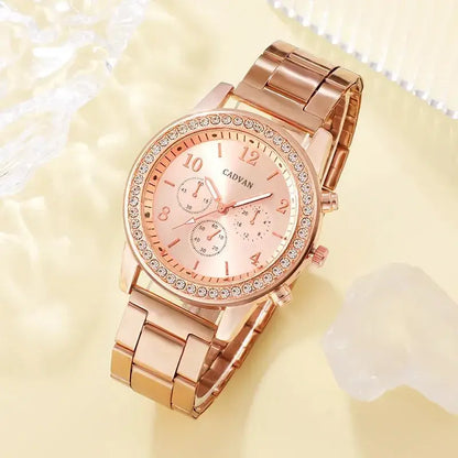 Conjunto de relojes de lujo en oro rosa: completa tu look