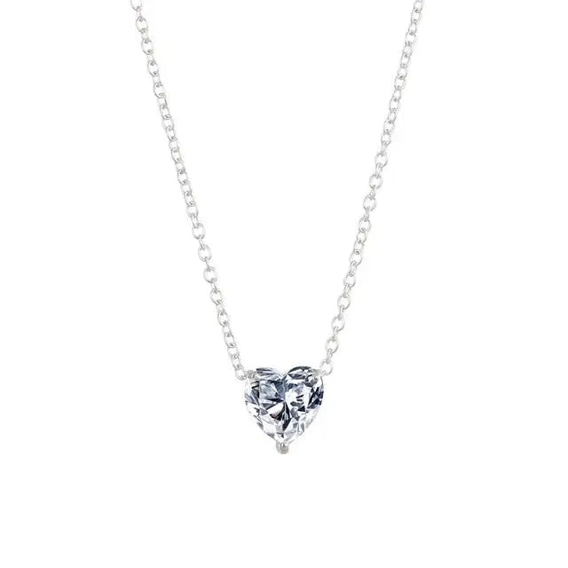 Crystal Heart Necklace: Sparkle with Timeless Elegance